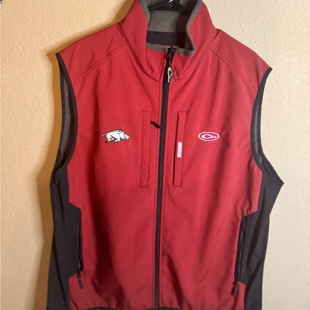 Drake Arkansas Razorback Zip Vest